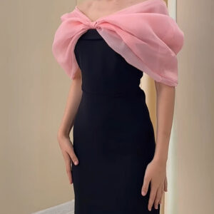 Elegant Bow Contrast Dress